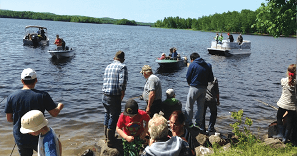 Pêche sur le lac Morin